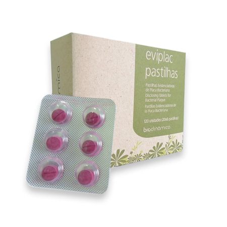 Eviplac Pastilhas Evidenciadoras de Placa 120 unidades - Biodinâmica