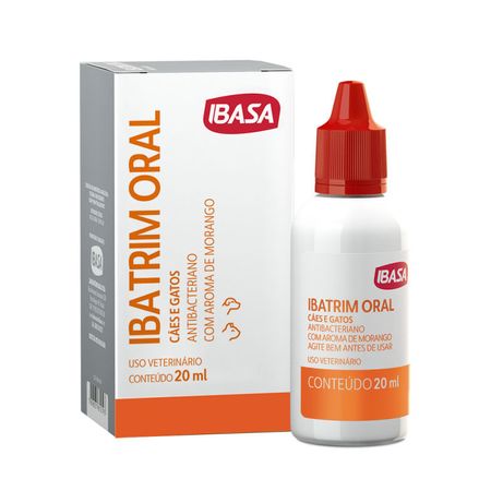 Ibatrim Oral 20ml Ibasa Cães e Gatos