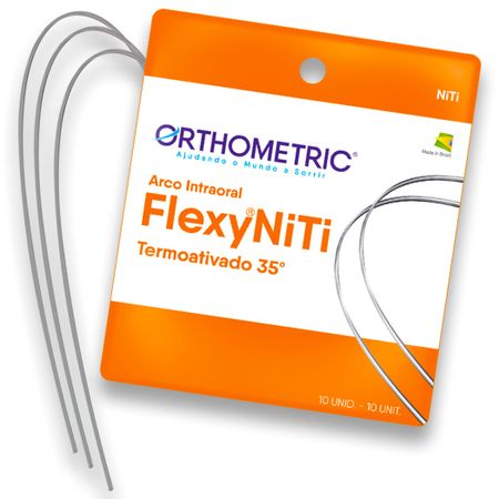 Flexy Niti Thermally Activated Arch Wire Upper - Orhtometric Flexy Niti Thermally Activated Arch Wire 0,016x0,022 Upper - Orthometric