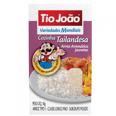 Tio João Variedades Mundiais Arroz Jasmine - 1kg