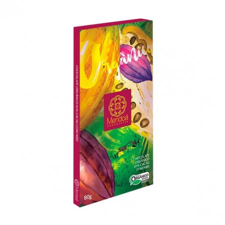 Chocolate Mendoa Orgânico 81% Cacau com Nibs 80g - Mendoá