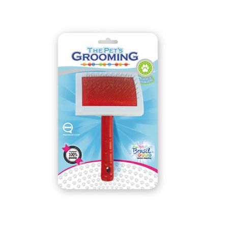 Rasqueadeira de Plástico Total Aço para Cães e Gatos – The Pets Brasil Rasqueadeira de Plástico Total Aço para Cães e Gatos Tamanho XGG  – The Pets Brasil