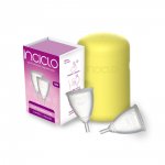 KIT 2 COLETORES MENSTRUAIS INCICLO TEEN+CÁPSULA ESTER. COR: GIRASSOL