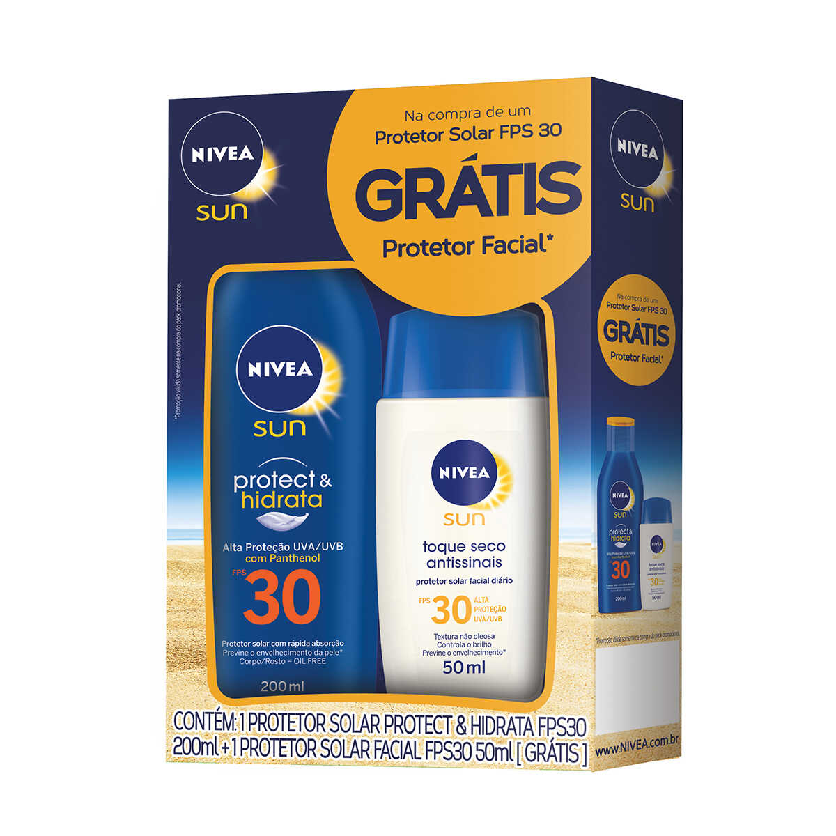 Kit Protetor Solar Nivea Sun FPS30