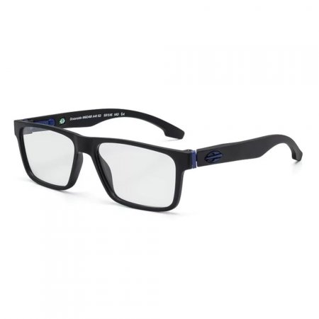 Óculos de grau mormaii oceanside preto fosco haste azul