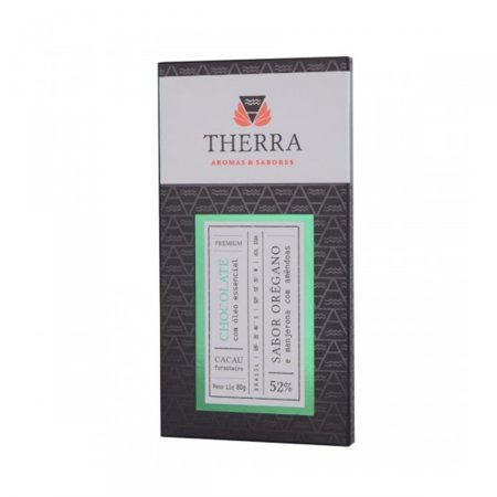 Chocolate Therra Óregano com Manjerona e Amêndoas 52% com 80g