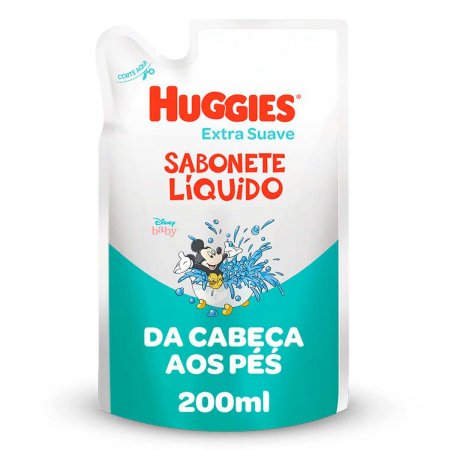 Refil Sabonete Líquido Huggies Extra Suave com 200ml