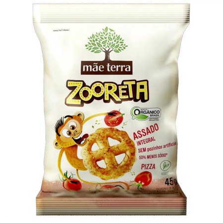 Zooreta Salgadinho Pizza 45g Mãe Terra