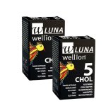 10 Tiras de Colesterol Luna Wellion