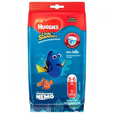 Fralda para Piscina Huggies Little Swimmers G com 1 Unidade