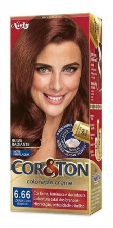 Coloração Creme 6.66 Louro Escuro Vermelho Cor E Ton