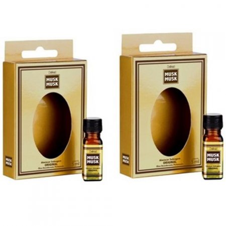2un Musk Musk Almiscar Selvagem Óleo Perfumado 5ml Delikad
