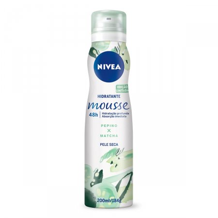 Hidratante Mousse Nivea Pepino e Matcha com 200ml