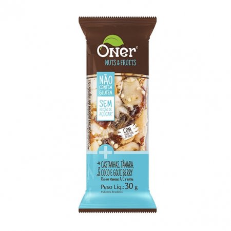 Barra de Castanhas, Coco, Tâmaras e Gogi Berry Oner 30g | App Pharma