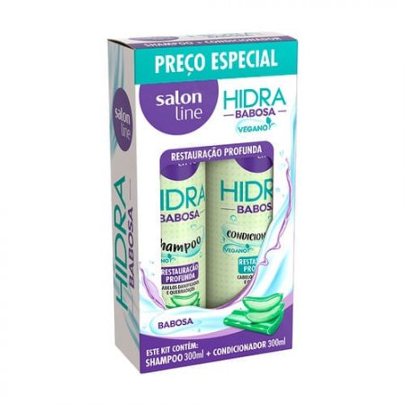 Shampoo + Condicionador Hidra Babosa 300ml Salon Line