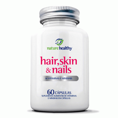 Hair, Skin & Nails com 60 cápsulas da Nature Healthy