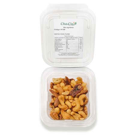 Mix Agridoce: Castanha de Caju, Macadâmia, Peçãn e Amendoim A Granel 200g