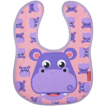 Babador Anatômico Impermeável Fisher-Price Hipopótamo
