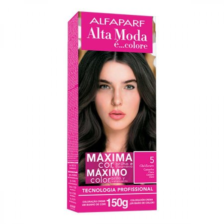 Tintura Colore 5 Chá Escuro Castanho Claro Alfaparf Alta Moda
