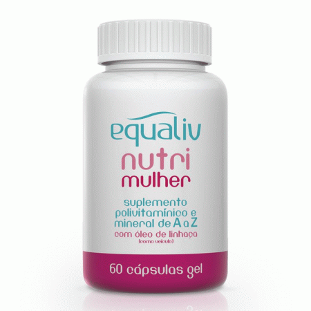 Nutri Mulher Polivitamínico de A a Z Equaliv 60 cápsulas gel