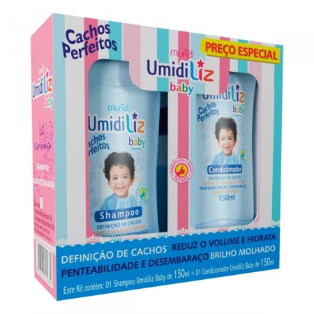 Kit Umidiliz Baby Menino Shampoo + Condicionador com 150ml cada