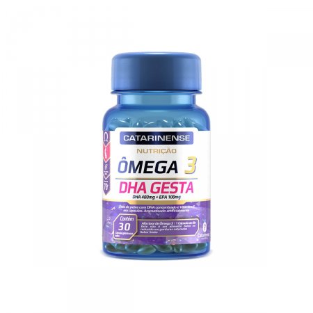 Ômega 3 DHA Gesta Catarinense Nutrição com 30 cápsulas gelatinosas moles