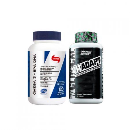 ÔMEGA 3 EPA - DHA (120 Cápsulas) + VITADAPT MULTI-VITAMÍNICO (60 Cápsulas)