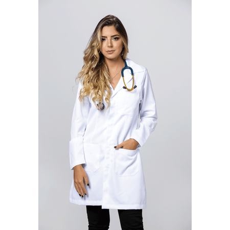 Jaleco Feminino Microfibra Gabardine com 03 tiras nas costas Tamanho:PP