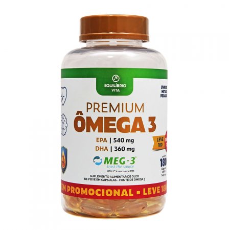 Ômega 3 1000mg 180 cápsulas