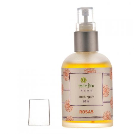 Aroma Spray Natural de Rosas para o Corpo e Ambiente 60ml   Terra Flor