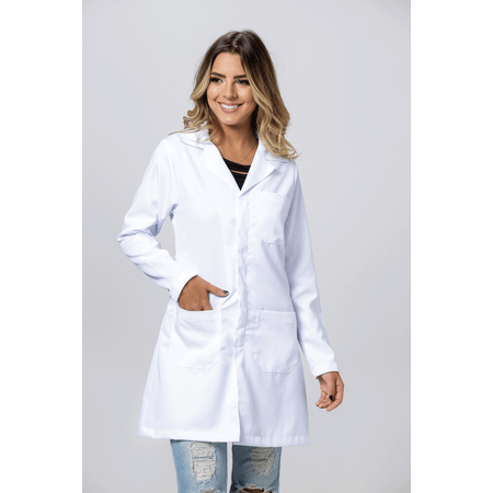 Jaleco Feminino Acinturado Microfibra Gabardine Tamanho:GG