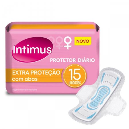 Protetor Diário Intimus Extra Proteção com Abas