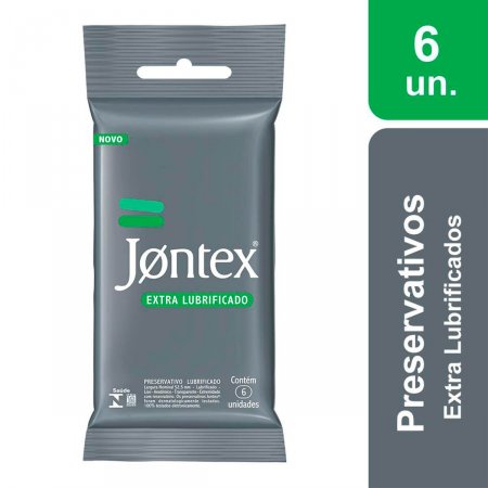 Camisinha Jontex Confort Plus Extralubrificado com 6 unidades