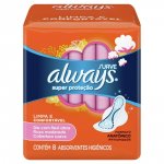 Absorvente Always Super Proteção Suave com abas 8 Unidades
