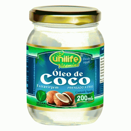 Óleo de Coco Extra Virgem Unilife 200ml