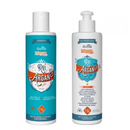 KIT REI ARGAN INTENSE SHAMPOO + MULTIFUNCIONAL 220ML