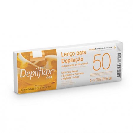 Lenço Para Depilação Com 50 Unid Depilflax