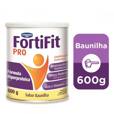 Suplemento Nutricional Fortifit PRO Sabor Baunilha com 600g