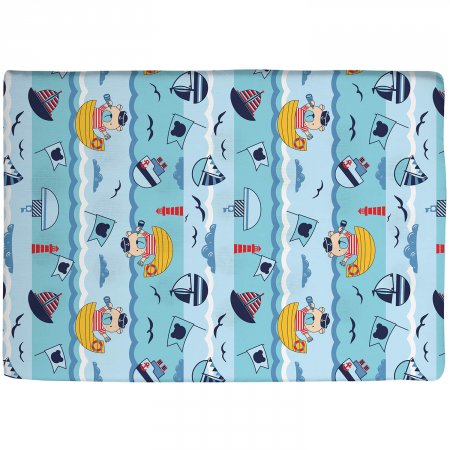 Travesseiro Antissufocante Bambi Estampado - Azul