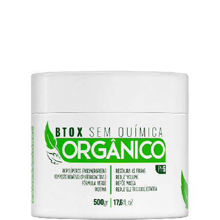 Glatten Professional Orgânico - Botox Sem Química Fórmula Verde 500g