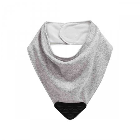 Bandana com Mordedor Buba Baby Cinza com 1 unidade