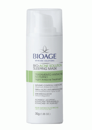 Mascara Antiacne Bioage Bio Acne Solution Sleeping Mask 30g