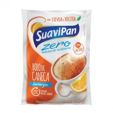 Bolo de Caneca Zero Açúcar Laranja Suavipan 60g
