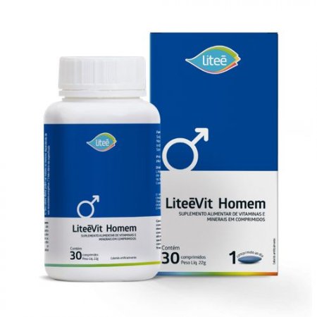 LiteeVit Homem Multivitamínico Masculino 30 comprimidos