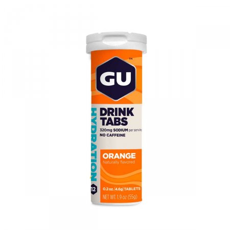 Pastilha Gu Drink Tabs Laranja com 12 unidades