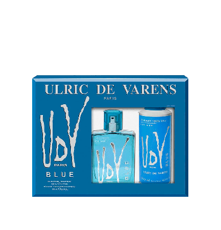 Ulric de Varens Kit UDV Blue Masculino - Eau de Toilette 100ml + Desodorante 200ml