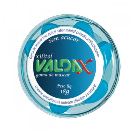 Valda X Chiclete de Xilitol Sem Açúcar com 18g
