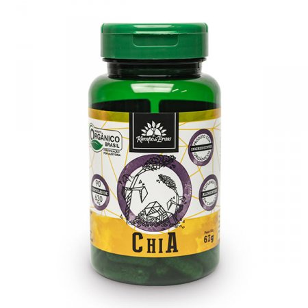 Chia Orgânica 90 Cápsulas de 630 Mg Kampo de Ervas