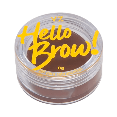 Vizzela Hello Brow! Marrom Médio - Gel Para Sobrancelhas 8g