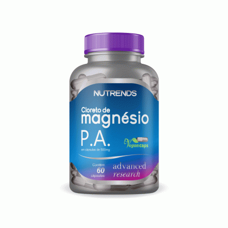 Cloreto de Magnésio P.A. 500mg 60 Cápsulas